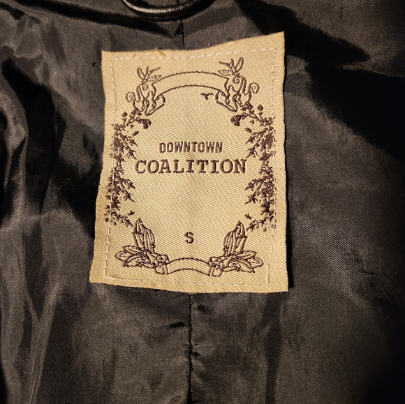 Downtown Coalition Faux Leather Moto Jacket - Picture 5 of 6